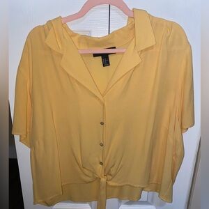 Plus size cropped blouse